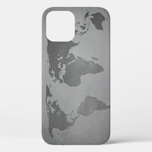 Vintage black and white world map Case-Mate iPhone 12 Case