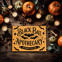 Vintage Black Bat Apothecary