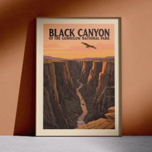 Vintage Black Canyon of the Gunnison National Park Poster
