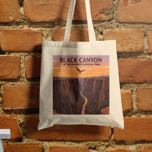 Vintage Black Canyon of the Gunnison National Park Tote Bag