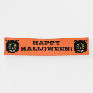 Vintage Black Cat Banner