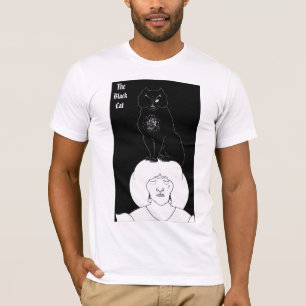 Vintage Black Cat T-Shirt by Aubrey Beardsley