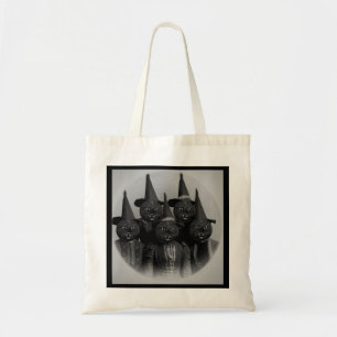 Vintage Black Cat/Witches Tote Bag