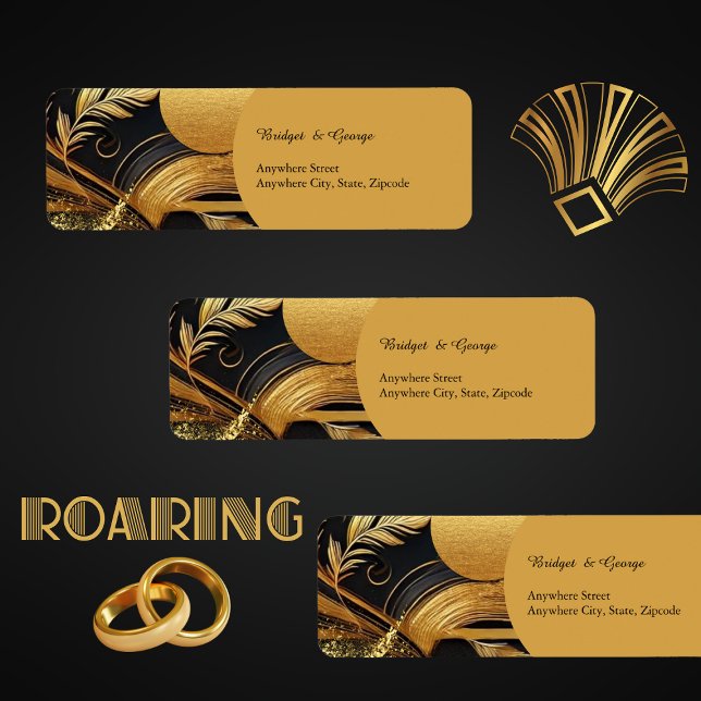 vintage black gold 1920s wedding (Creator Uploaded)