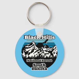 Vintage Black Hills National Forest South Dakota Keychain