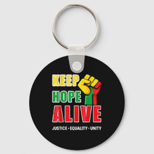 Vintage black history keep hopes alive women men keychain