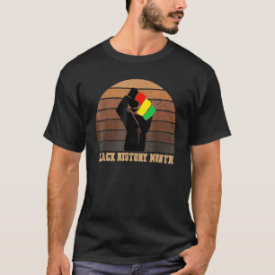 Vintage Black History Month Shirt Fist Women Men S