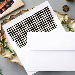 Vintage Black & Ivory Chequered Old Money Wedding