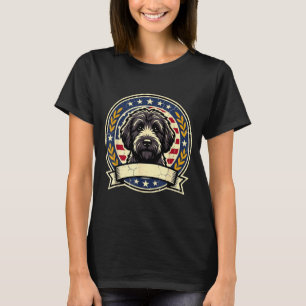 Vintage Black Labradoodle Dog Retro Art Design for T-Shirt
