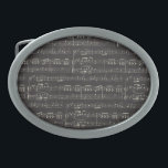 Vintage black music note Pattern Musician  Belt Buckle<br><div class="desc">This vintage black music note design is perfect for all musicians,  music teachers,  music students and music lovers. A design that is simple and elegant.For more music themed decor and gifts visit the rest of this shop.</div>