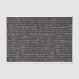 Vintage black music note Pattern Musician Tissue Paper