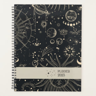 Vintage Black Mystic Astral Planner