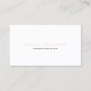 Vintage Black Pale Pink Professional QR Code Business Card