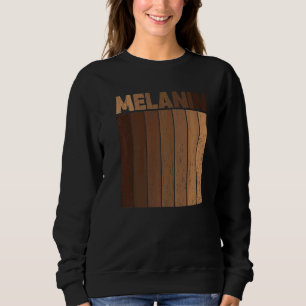 Vintage Black Pride Blm Melanin Women Men Afro Que Sweatshirt