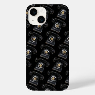 Vintage Black Rotary Phone Case-Mate iPhone 14 Case