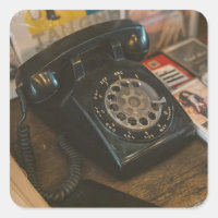 Vintage Black Rotary Phone