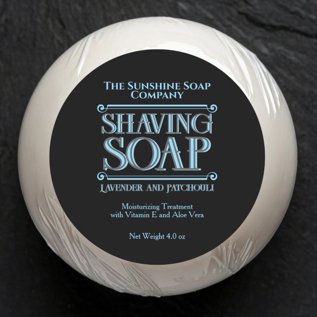 Vintage Black Shaving Soap Label (Creator Uploaded)