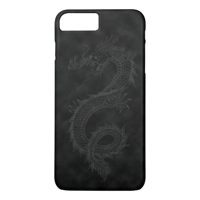 Vintage Black Smoke Dragon Case-Mate iPhone Case (Back)