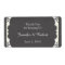 Vintage Black White Chalkboard Water Bottle Label
