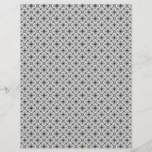 Vintage Black & White Plaid Scrapbook Paper Pages