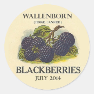Vintage Blackberry Jam Label