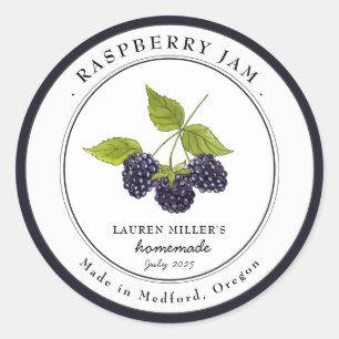 Vintage Blackberry jar Canning étiquette