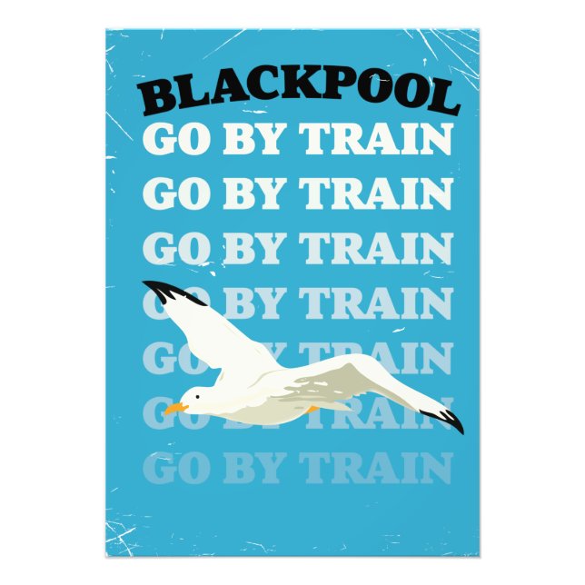 Vintage Blackpool seaside poster (Front)