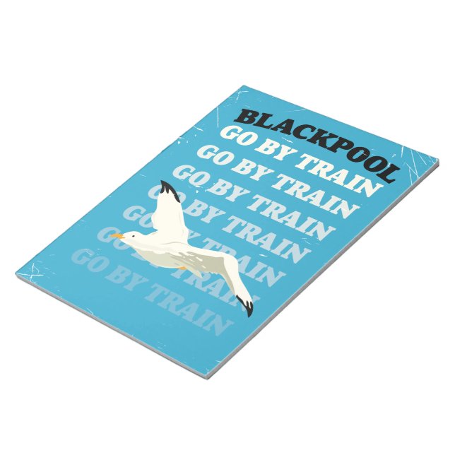 Vintage Blackpool seaside poster Notepad (Angled)