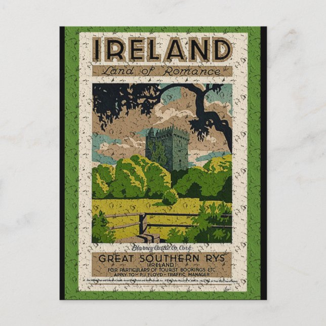 Vintage Blarney Castle Postcard (Front)