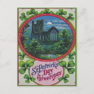 Vintage Blarney Castle St Patrick's Day Card