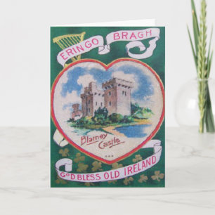 Vintage Blarney Castle St Patrick's Greeting Card