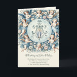 Vintage Blessed Mother Mary with Angels  Card<br><div class="desc">Share the blessings and convey your warm sentiments to your loved ones with this meaningful and inspirational card with a beautiful vintage like image of the Blessed Mother, Our Lady of Grace and angels in adoration. Perfect for any occasion, it serves as a reminder of faith, love, and the guiding...</div>