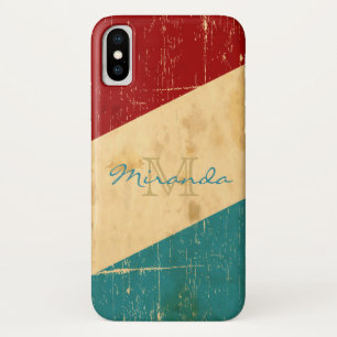 Vintage Blocks iPhone X Case