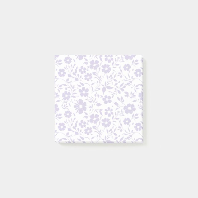 Vintage Bloom Dusty Lavender - Neutral Post-it Notes (Front)