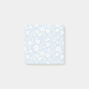 Vintage Bloom Neutral - Powder Blue Post-it Notes