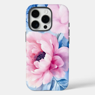 Vintage Bloom Pastel Petals Watercolor iPhone 16 Pro Case