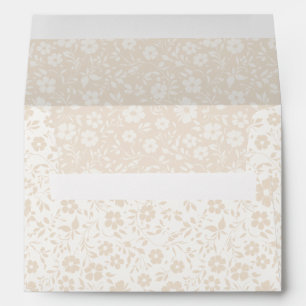 Vintage Bloom Soft Linen - Neutral Envelope
