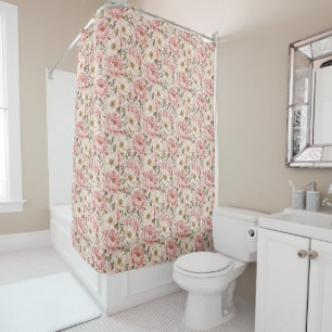 Vintage Blooming Peonies Pattern