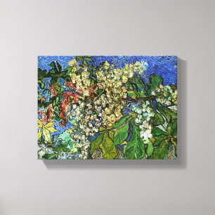 Vintage Blossoming Chestnut Branches by Van Gogh Canvas Print