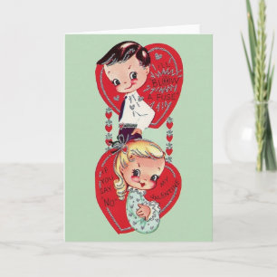 Vintage Blow A Fuse Valentine Holiday Card