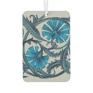 vintage blue antique flower arts crafts rustic air freshener