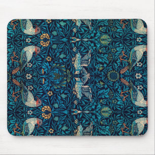 Vintage Blue Bird by William Morris Mouse Pad