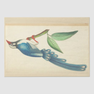 Vintage Blue Bird Ephemera Decoupage  Tissue Paper