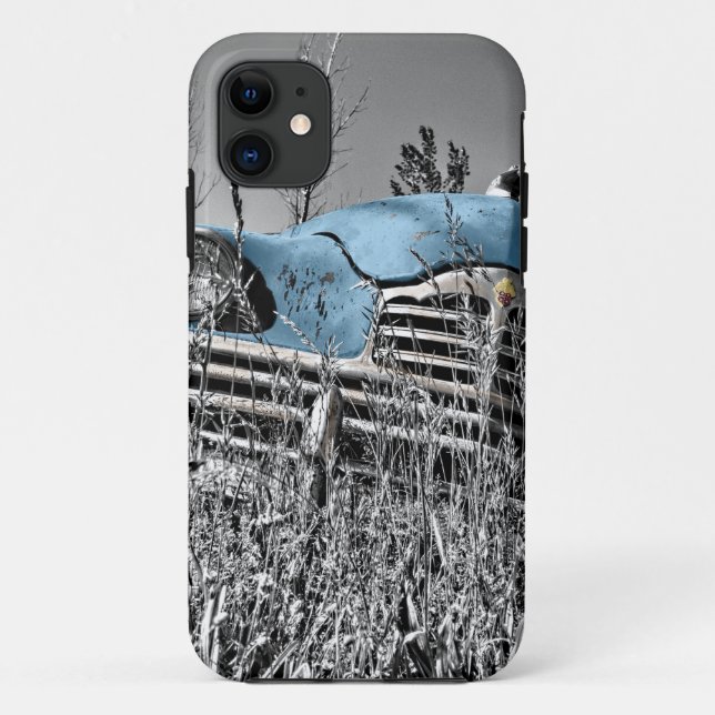 vintage blue car Case-Mate iPhone case (Back)
