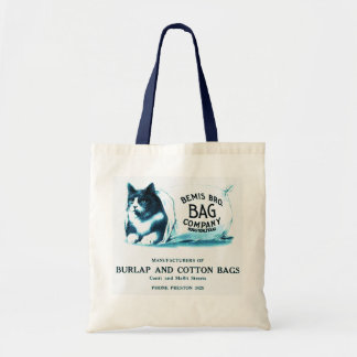 Vintage Blue Cat in Bag