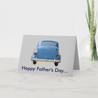 Vintage Blue Chevy Greeting Card