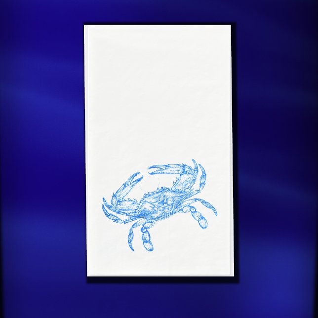 Vintage  blue  crab napkin (Creator Uploaded)