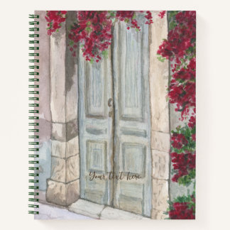 Vintage Blue Door Notebook