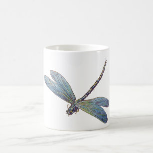 Vintage Blue Dragonfly Coffee Mug