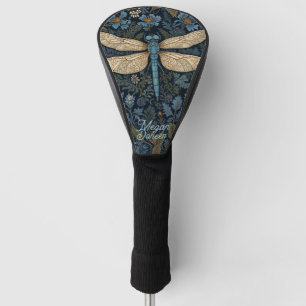 Vintage blue Dragonfly Golf Head Cover